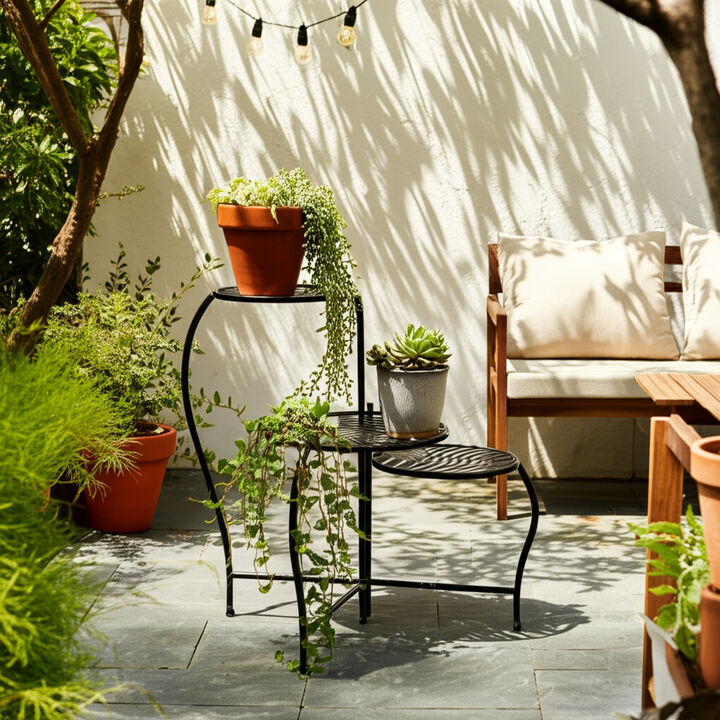 Folding Leaves Plant Stand