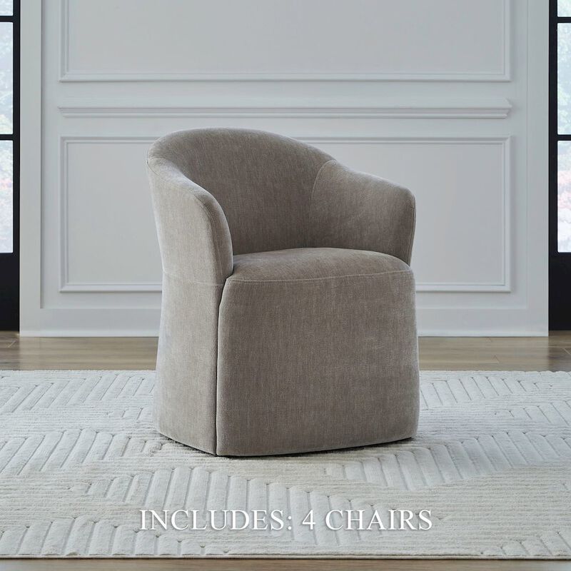 Liberty Furniture Accent Dining Chairs with Castors - Truffle Upholstry - Set of Four image number 9
