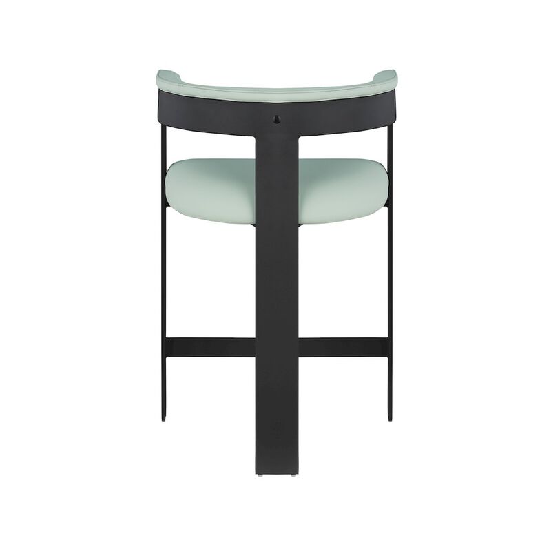 Meridian Furniture Romeo Vegan Leather Counter Stool, Set of 2