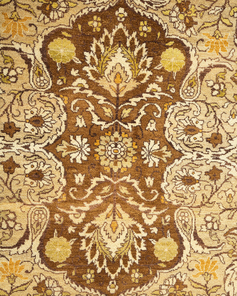 Mogul, One-of-a-Kind Hand-Knotted Area Rug  - Yellow, 9' 2" x 12' 1"