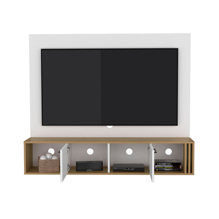 Louisburg Entertainment Center, White/Macadamia