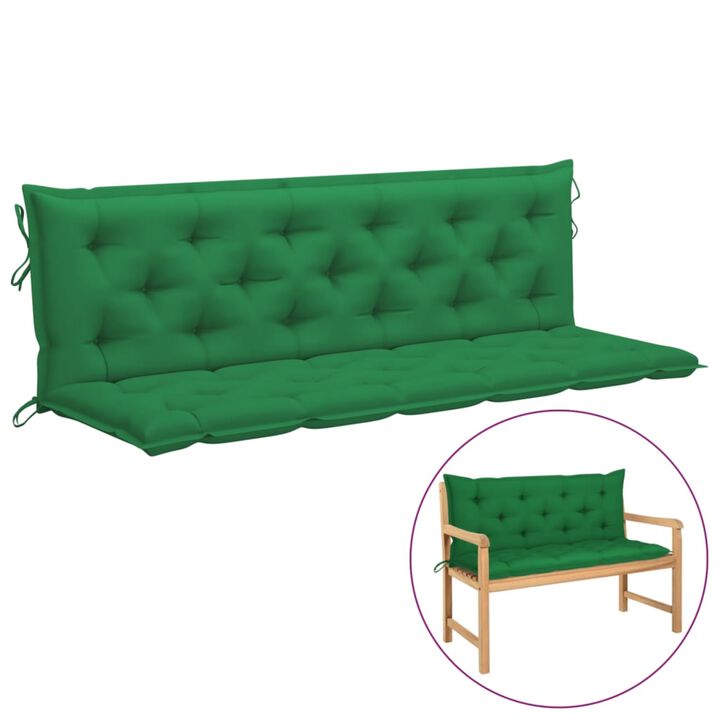 vidaXL Cushion for Swing Chair Green 70.9" Fabric