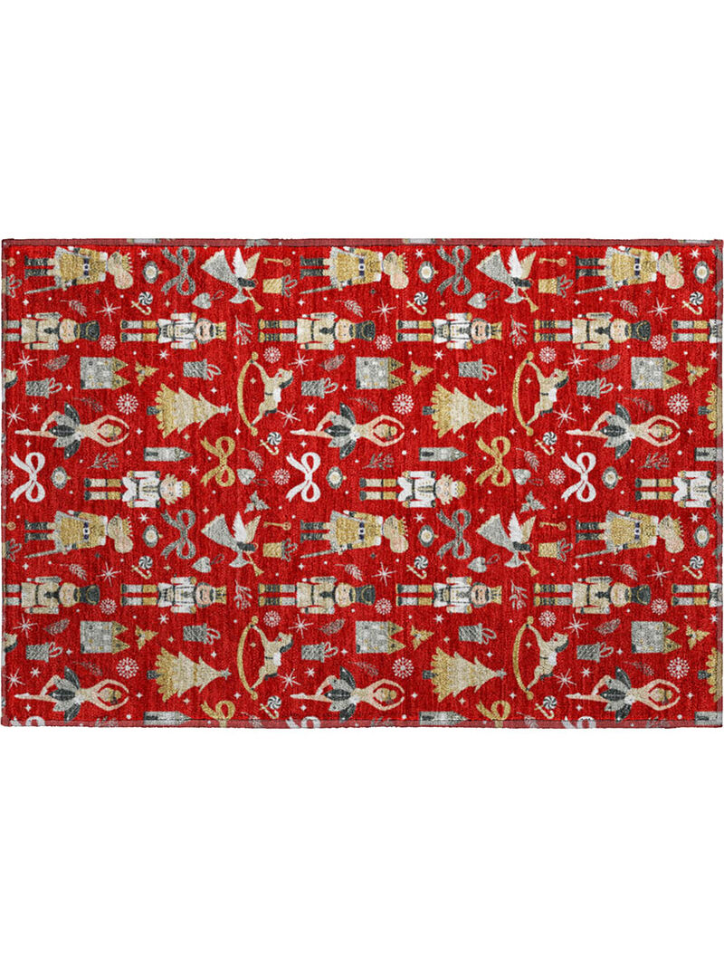 Merry & Bright MY29 Red 20" x 30" Rug image number 0