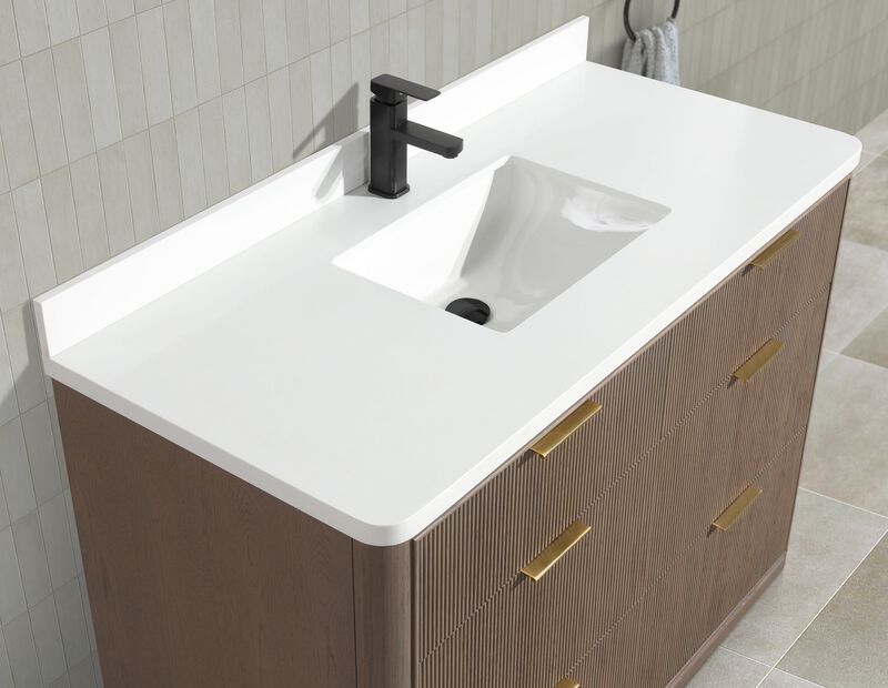 Aria 48" Bathroom Vanity Smoked Oak image number 5
