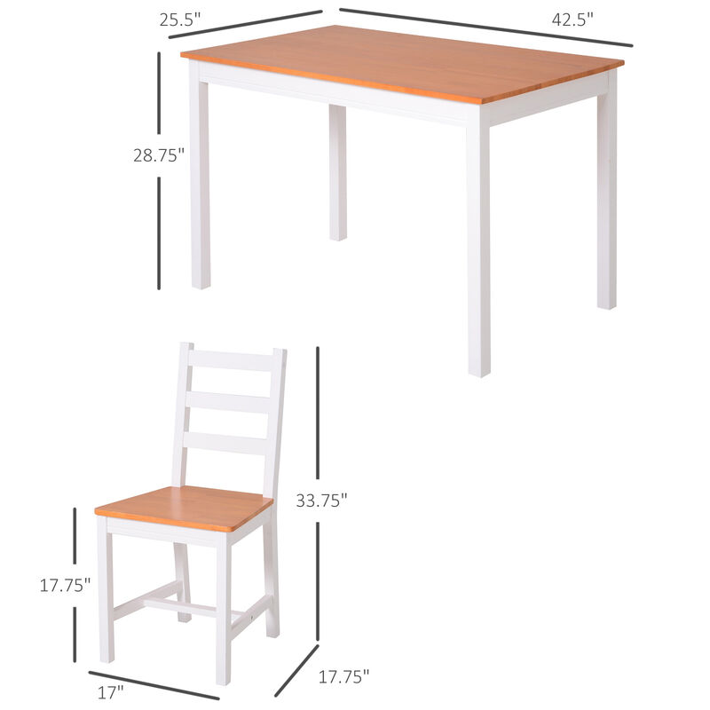 Hivvago 5-Piece Modern Dining Room Set for Breakfast Nook image number 2