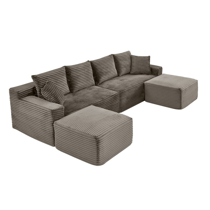 Pefwod U-Shaped Cloud Sofa