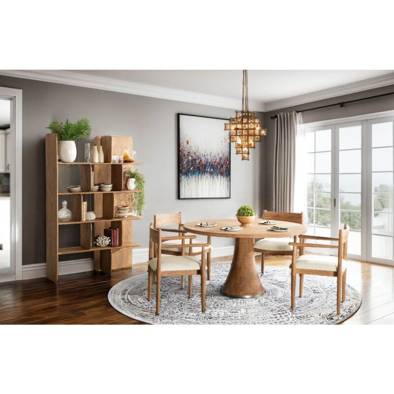 World Interiors Provence 22" Upholstered Dining Chair in Brown image number 5