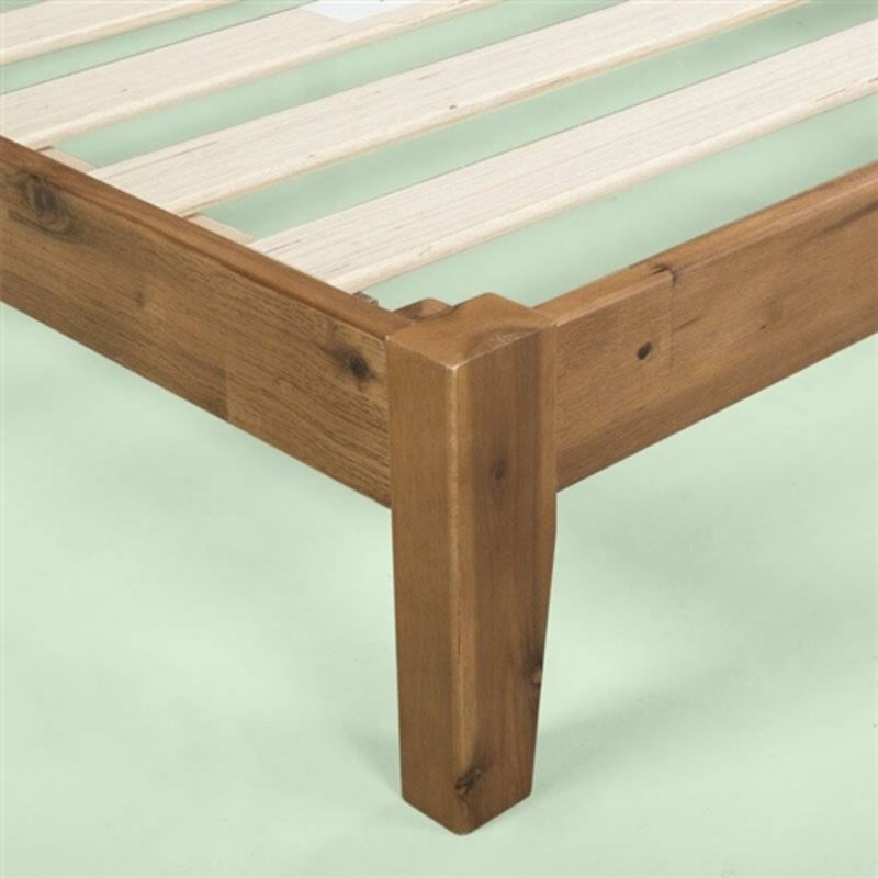 Modern Wood Platform Bed Frame with Headboard for Stylish Bedroom Decor