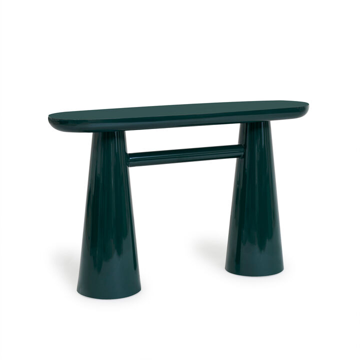 Baila Cream Gloss Lacquer Console Table