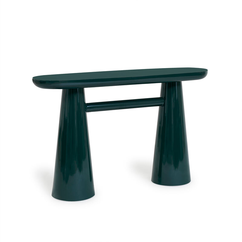 Baila Cream Gloss Lacquer Console Table image number 1
