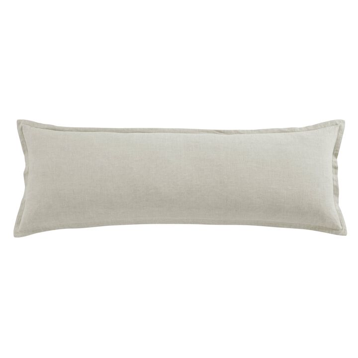 French Flax Linen Natural Lumbar Pillow