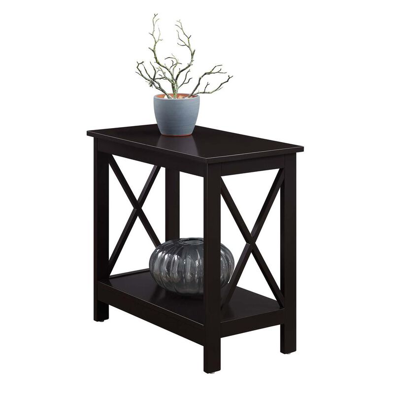 Convenience Concepts Oxford Chairside End Table with Shelf, S20-401