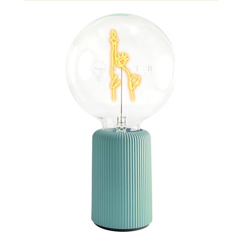 Bulb STATUE OF LIBERTY Amber with Base Table Lamp PORTABLE Pop image number 0