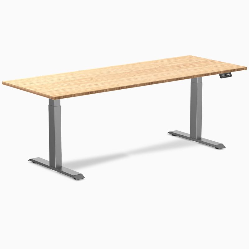 Desky Dual Bamboo Sit Stand Desk image number 0
