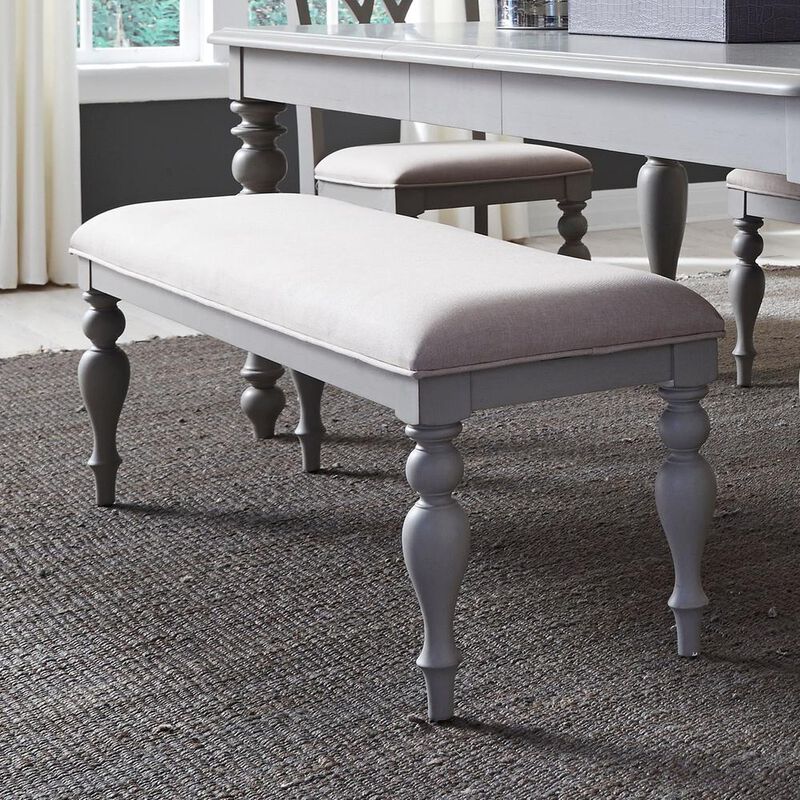 Liberty Furniture Summer House Bench in Dove Gray image number 4