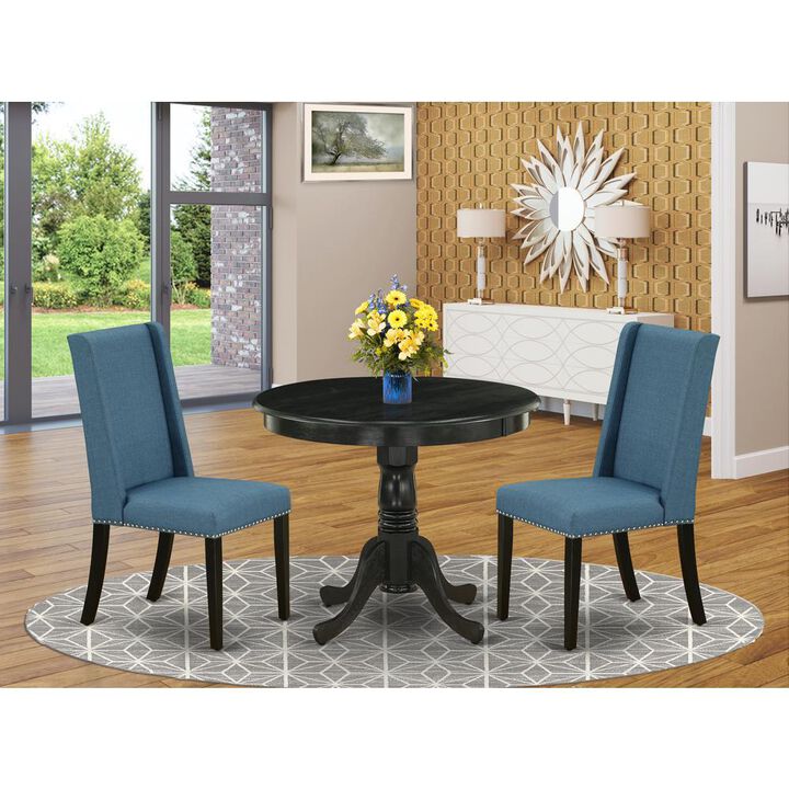 Dining Room Set Wirebrushed Black