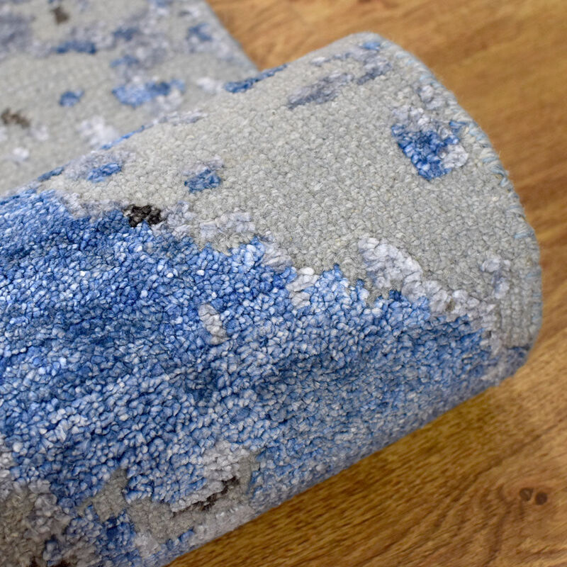 Rugsotic Carpets Hand Knotted Bamboo Silk & Wool Size Abstract Size NWS117 image number 8