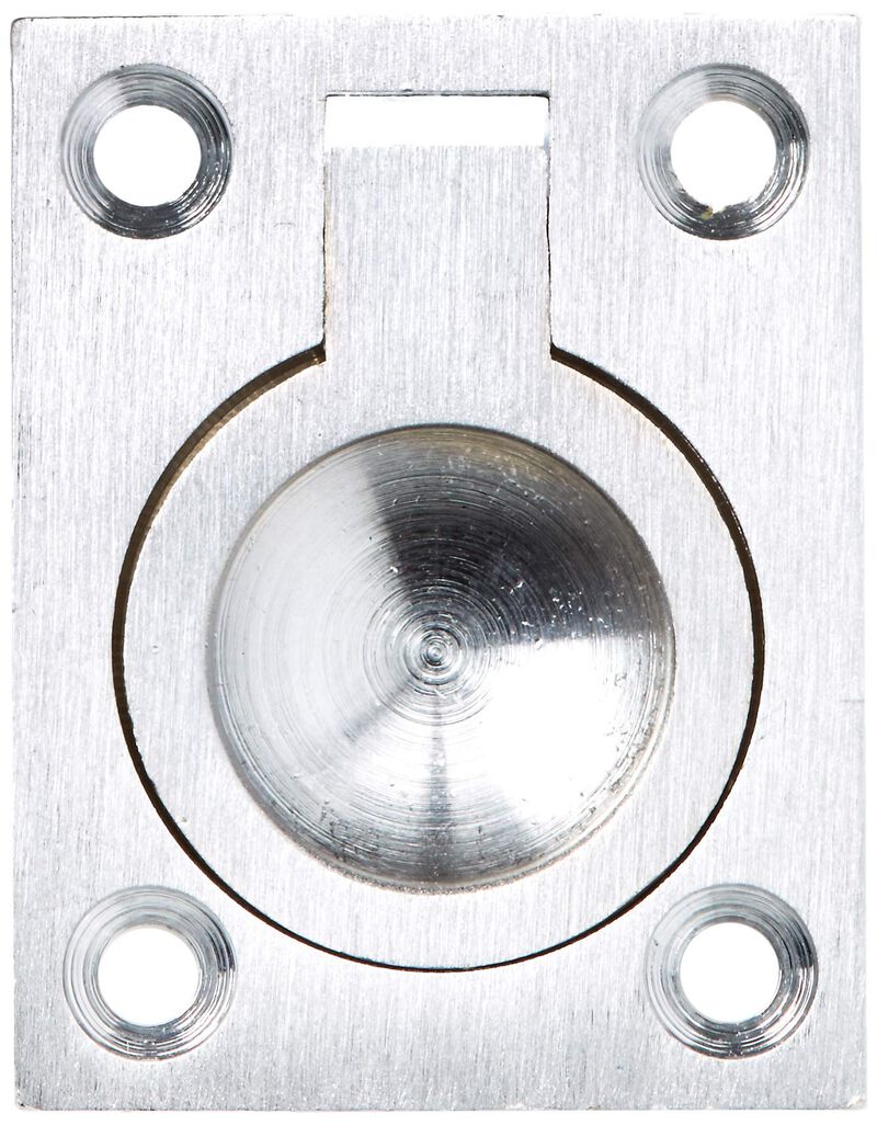 Deltana FRP175U26D 1 3/4-Inch x 1 3/8-Inch Solid Brass Flush Ring Pull