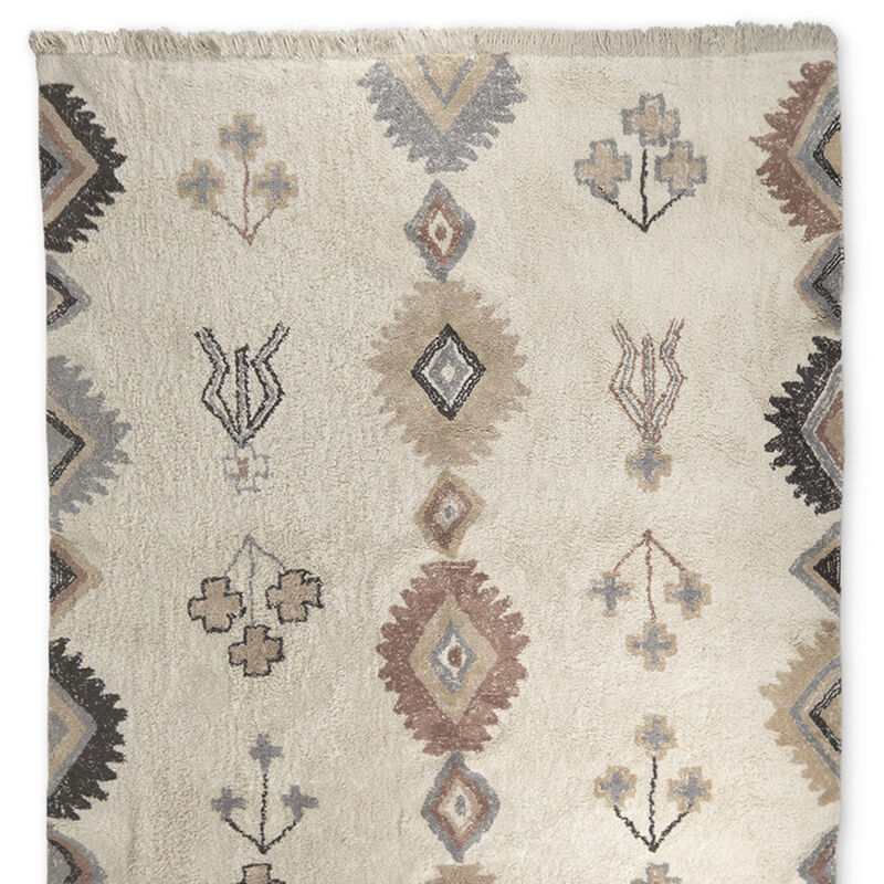 HomeRoots Tribal Hand Woven Area Rug With Fringe image number 2