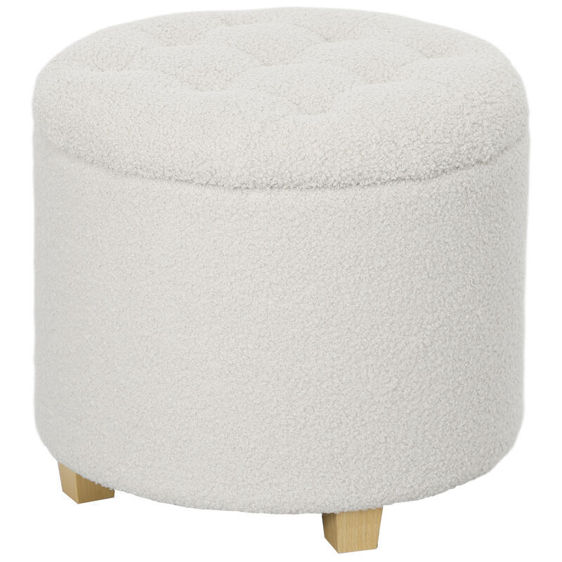 Hivvago Multifunctional Ottoman with Button Tufted Lid image number 0
