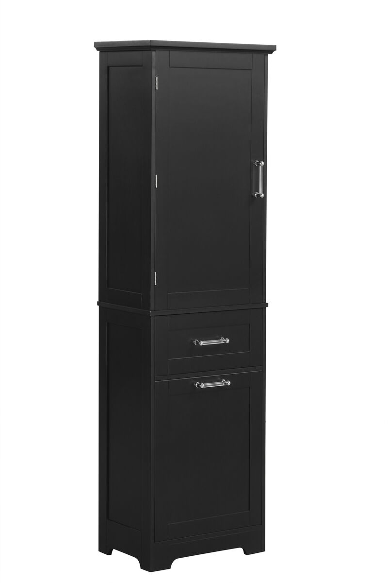 Merax Tall Bathroom Storage Cabinet with Adjustable Shelf