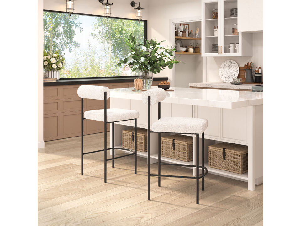 Livorno Counter Stool (Set of 2) Ivory