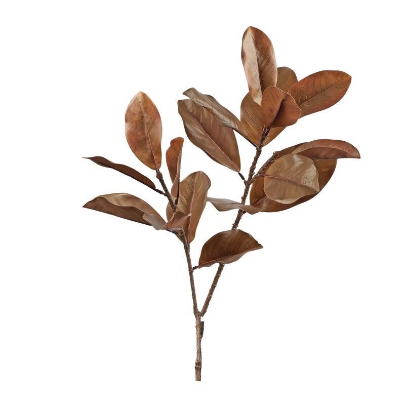 Set of 6 Fall Magnolia Leaf Sprays for Autumn Floral Arrangements or Vases