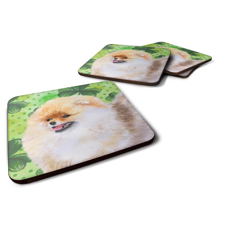 Caroline's Treasures Pomeranian St Patrick's Decorative coasters, Multicolor