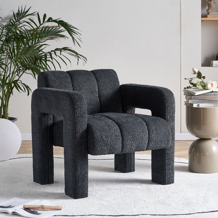 Streamdale 31.10'' Wide Boucle Upholstered Accent Chair