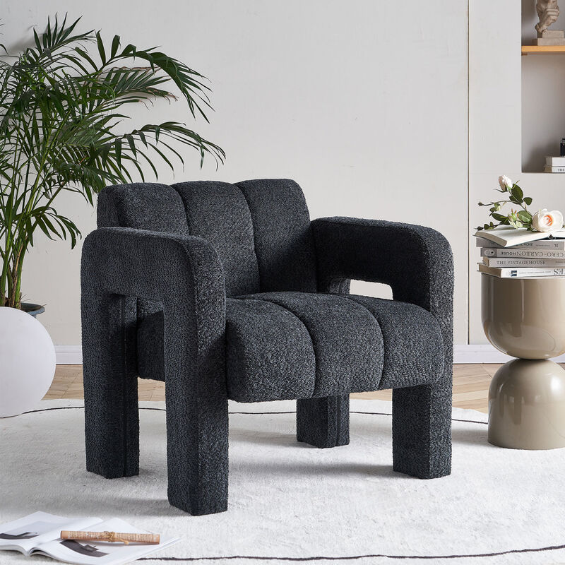 Streamdale 31.10'' Wide Boucle Upholstered Accent Chair image number 1