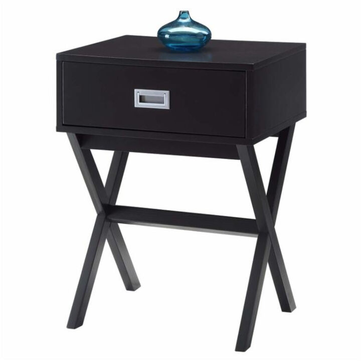 1-Drawer Modern Bedside Table with Sleek Design