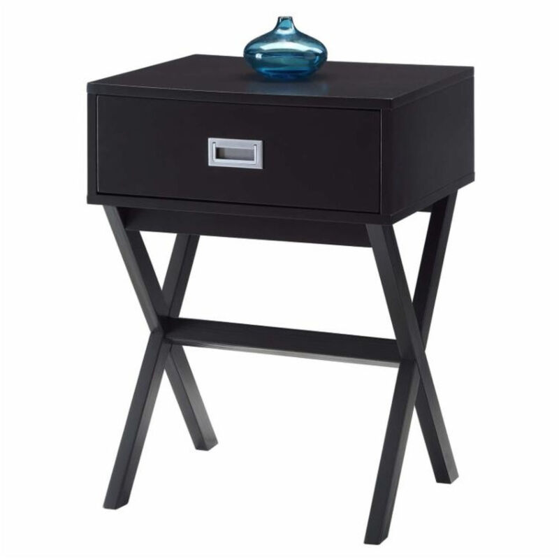 1-Drawer Modern Bedside Table with Sleek Design