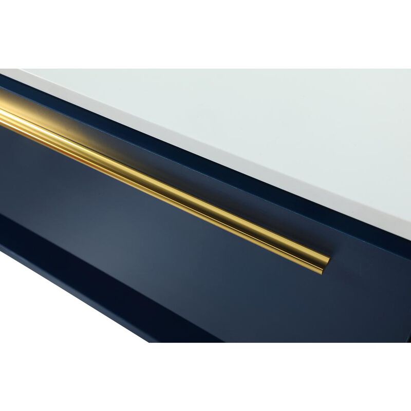 Elegant Kitchen and Bath 36 inch Single bathroom vanity in blue