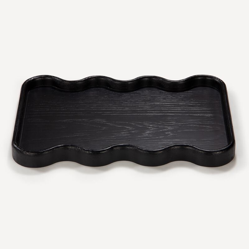 Swirl Tray - Charcoal