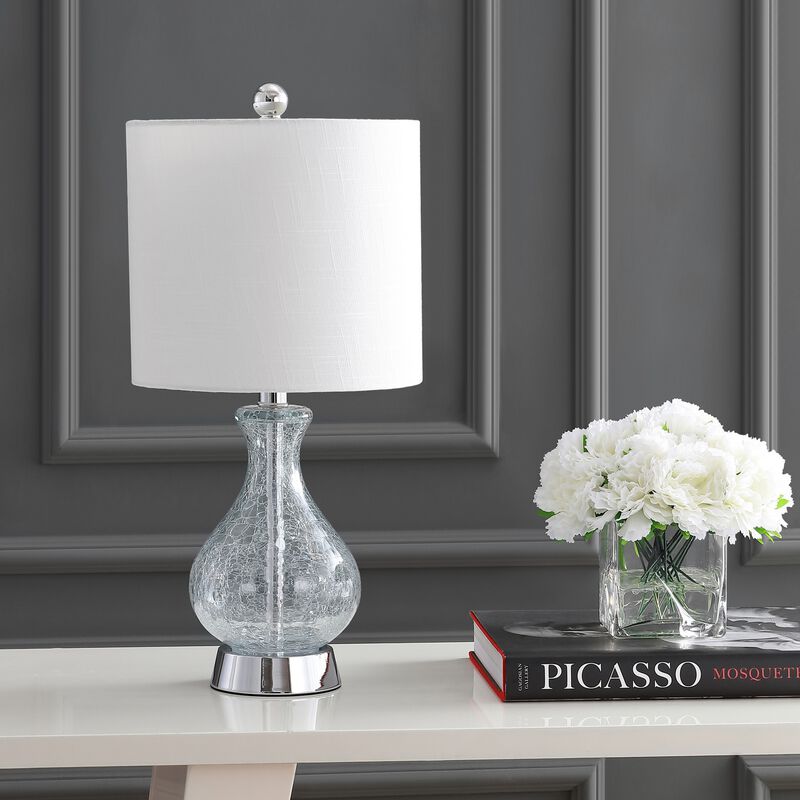 Playa Metal/Bubble Glass LED Table Lamp