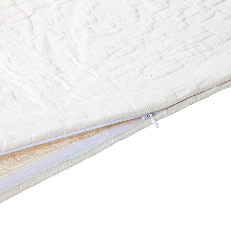 Porto White Twin Duvet Cover Set image number 5
