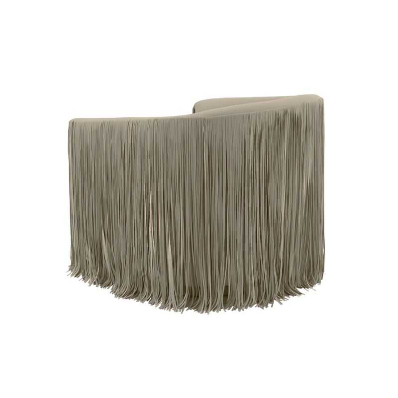 Shag Me Vegan Leather Swivel Chair image number 3
