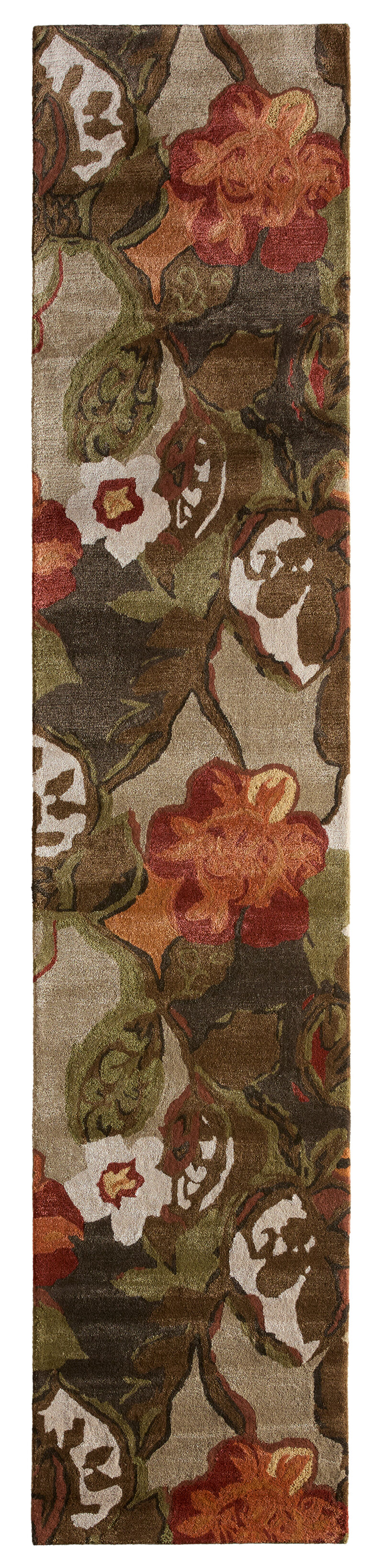 Blue Petal Pusher Sepia 8'X10' Rug image number 6