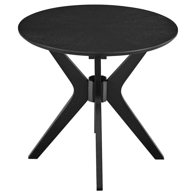 Crossroads 24&rdquo; Round Wood Side Table image number 3