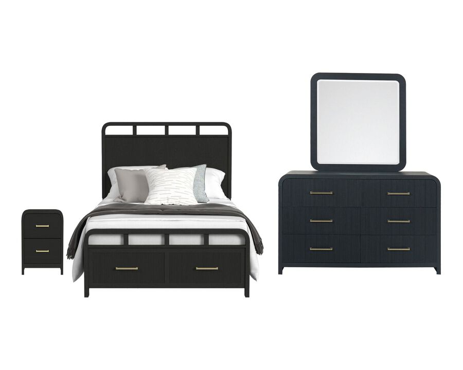 Ridgemont Black Full 4-Piece Set