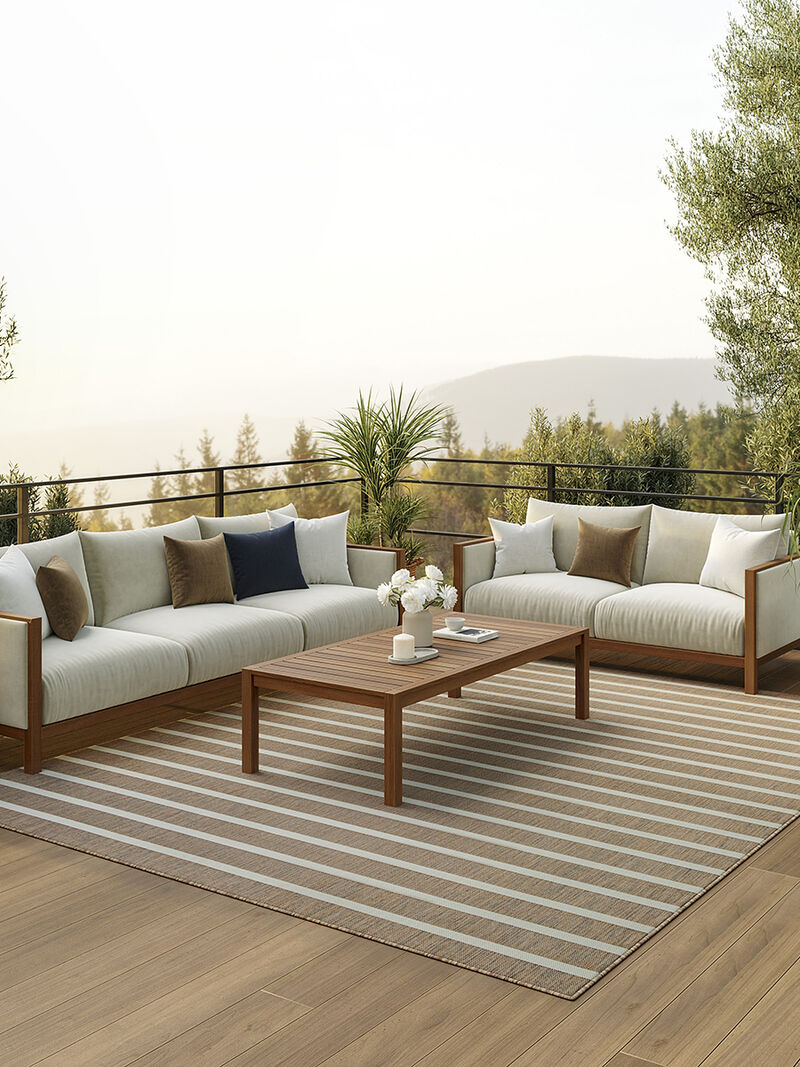 Positano POS03 Jute/Ivory 6' x 9' Rug