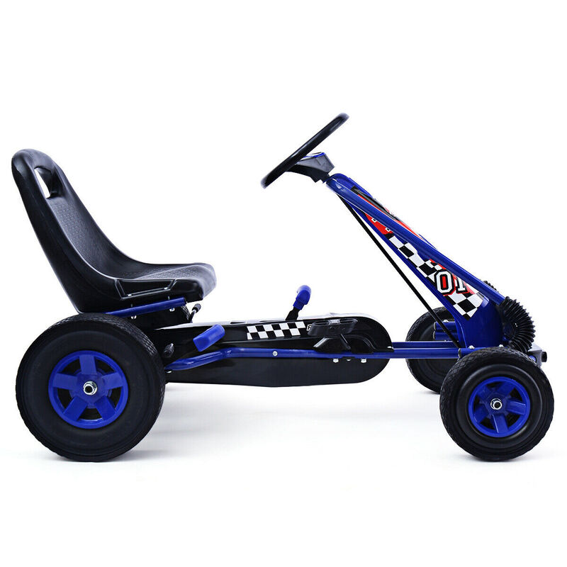 4-Wheel Kids Pedal Go-Kart Ride-On Racer Car for Outdoor Play image number 5