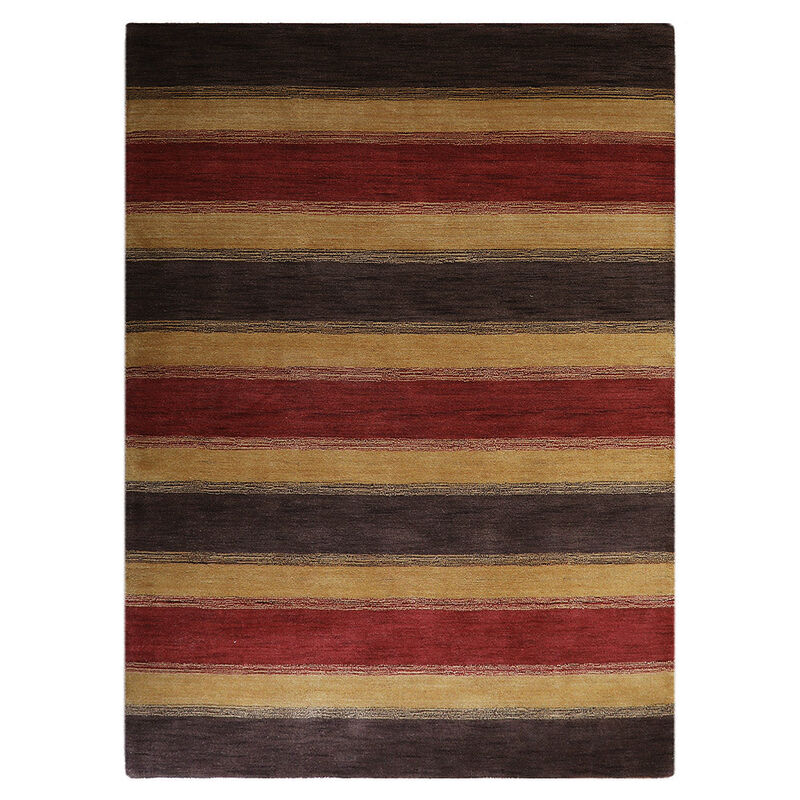 RUGSOTIC CARPETS HAND KNOTTED LOOM WOOL ECO-FRIENDLY AREA RUGS  - Rectangle, Contemporary Modern Design, High Pile Thick Handmade Anti Skid Rugs for Living Room (L00204) image number 0