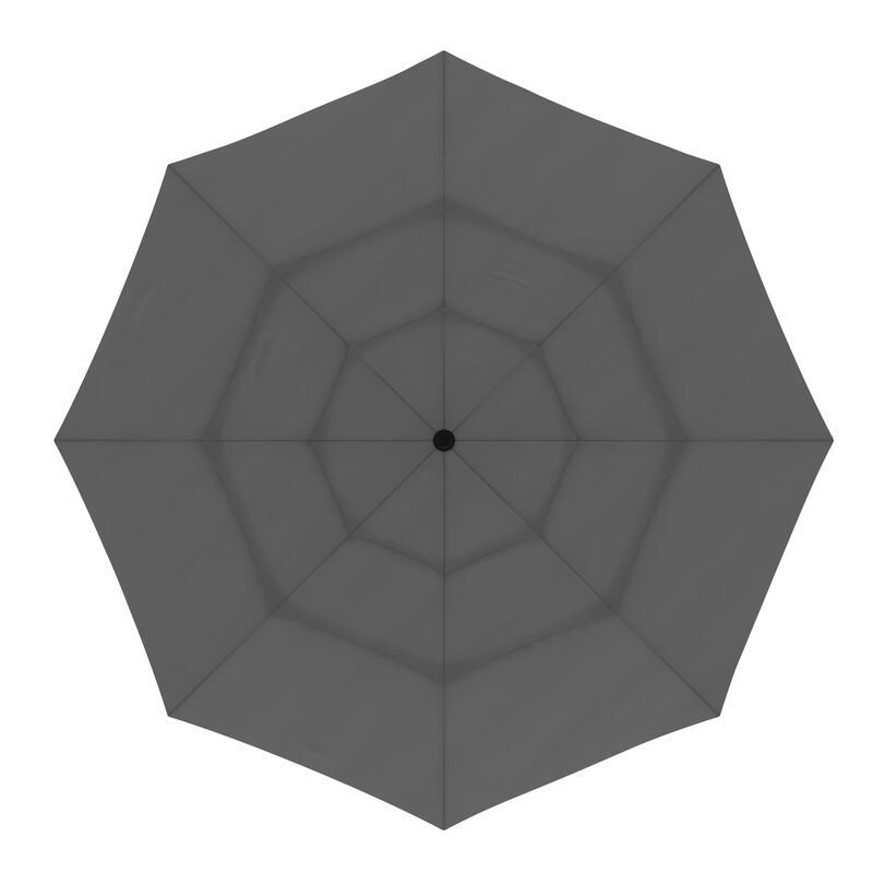 FUFU&GAGA 11FT 3-Tier Patio Umbrella &ndash; Navy Blue, Crank and Tilt, UV-Resistant Polyester, Heavy-Duty Steel Frame, Outdoor Sunshade (No Base, No Lights)