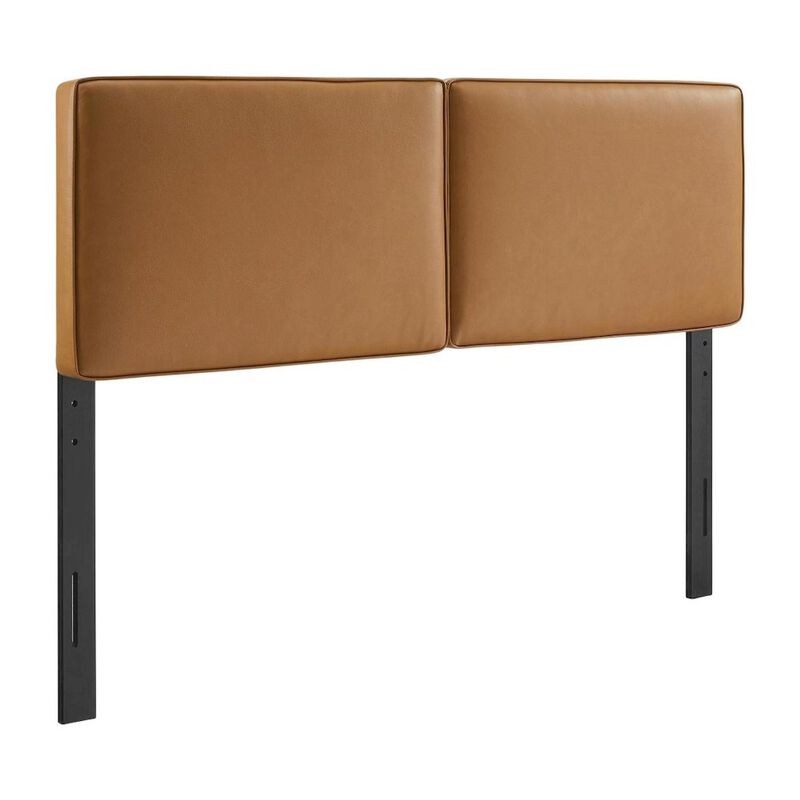 Vegan Leather King Headboard with Padded Upholstery and Durable Frame image number 0