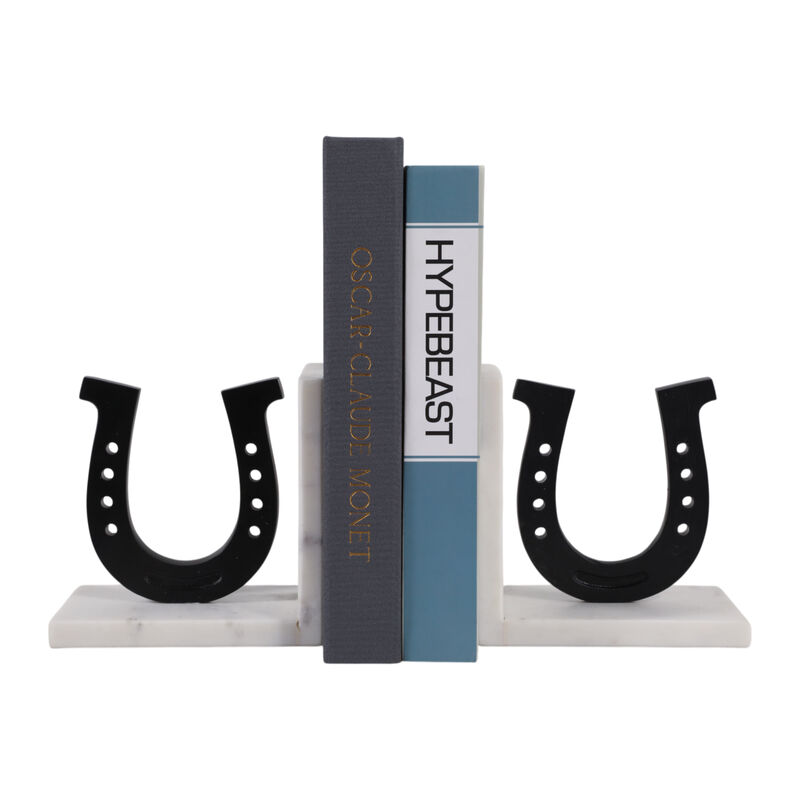 S/2 6" Horseshoe Bookends image number 2