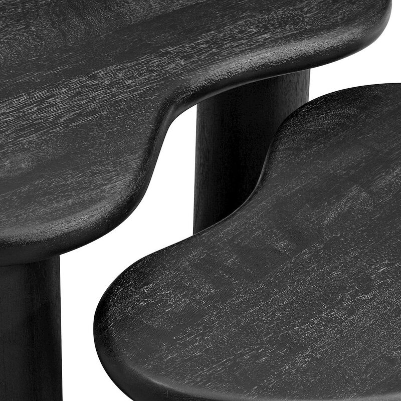 Modway Hackney Mango Wood Nesting Coffee Table Set