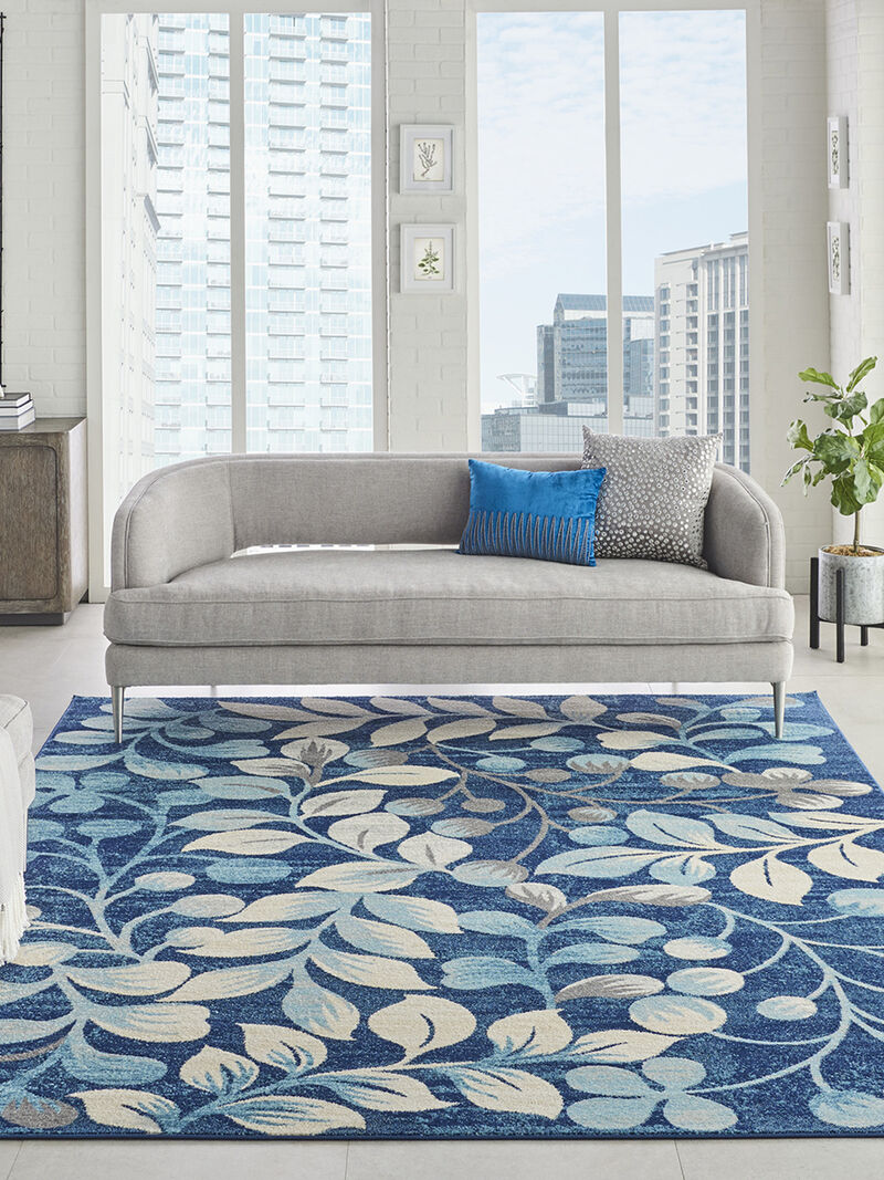 Tranquil TRA03 Navy 8'10" x 11'10" Rug