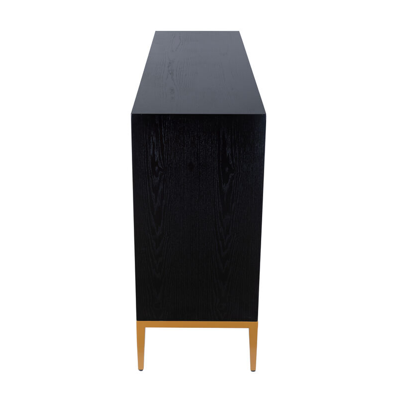 Pasargad Home Solani 4-Door Sideboard with Push-to-Open Credenza image number 5