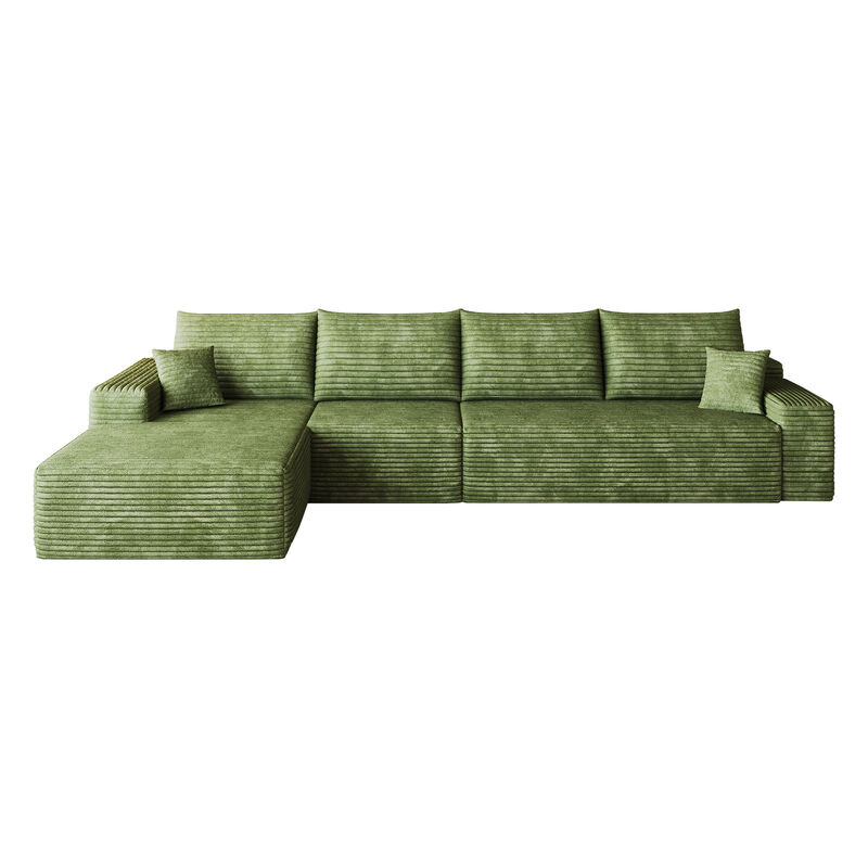 Watvit 135" L-Shape  Cloud Sectional Couch image number 0